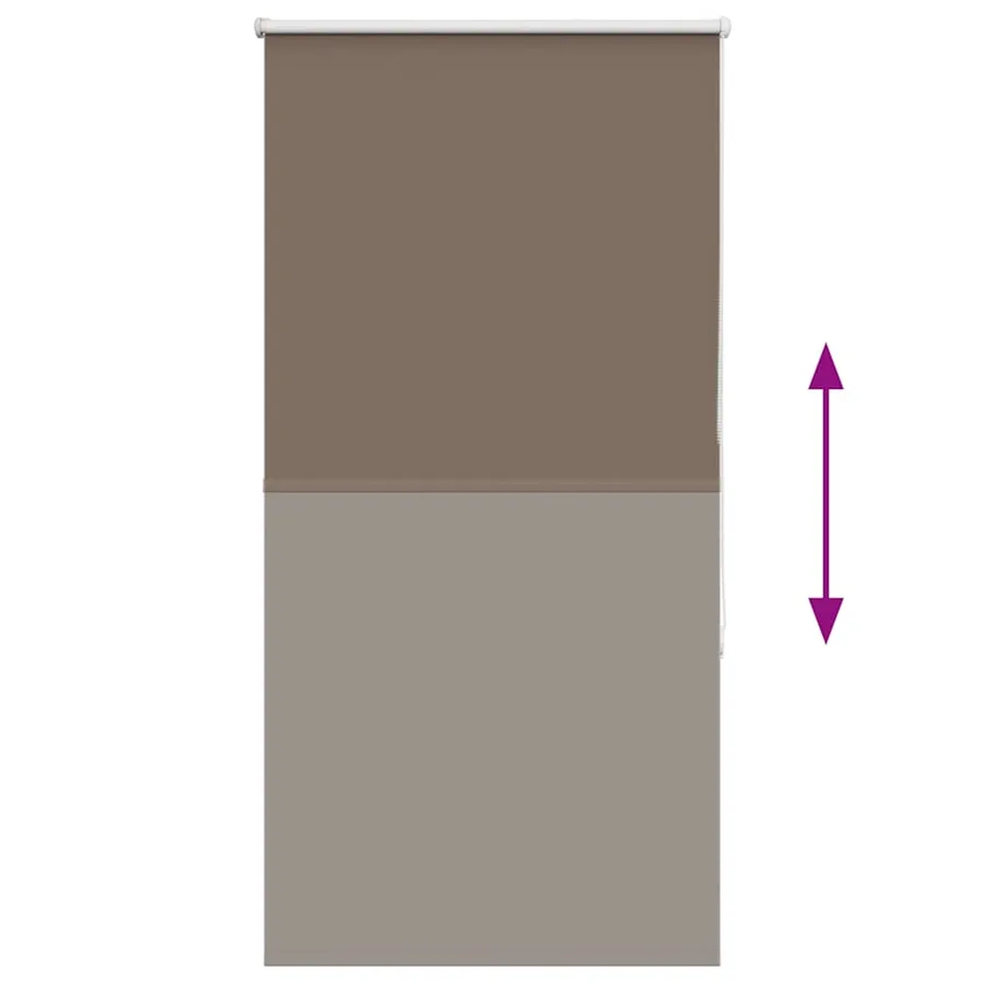 Store enrouleur occultant café 85x175cm largeur du tissu 80,7cm - 5