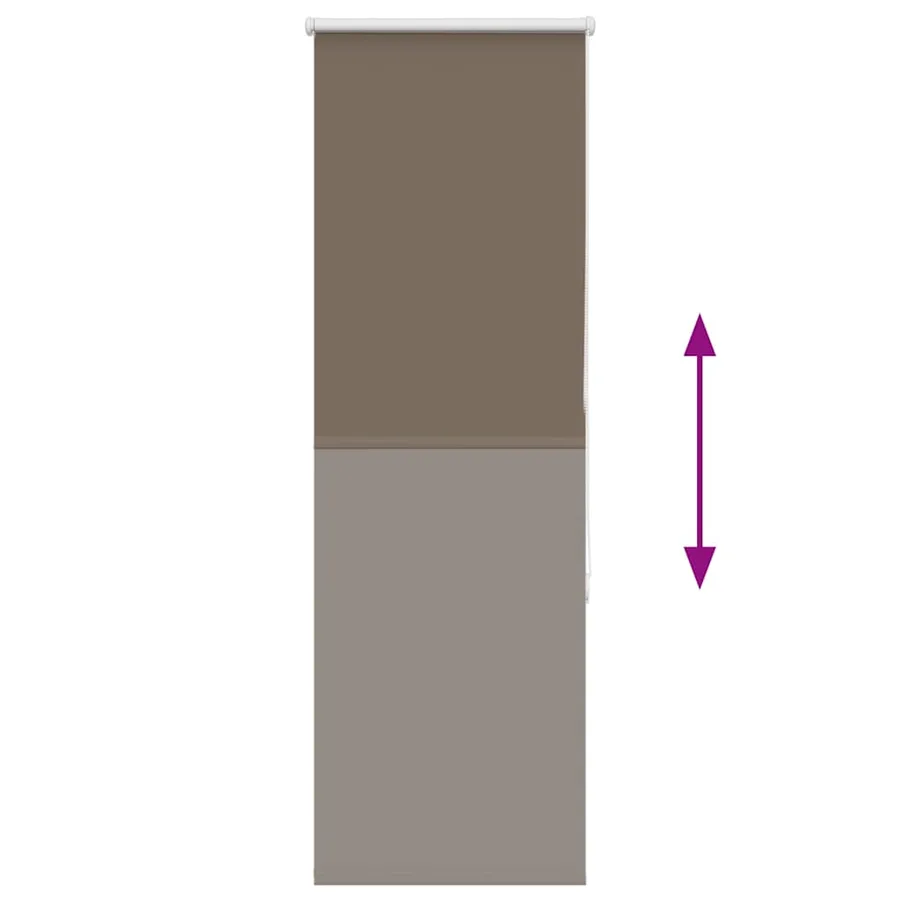 Store enrouleur occultant café 50x175cm largeur du tissu 45,7cm - 5