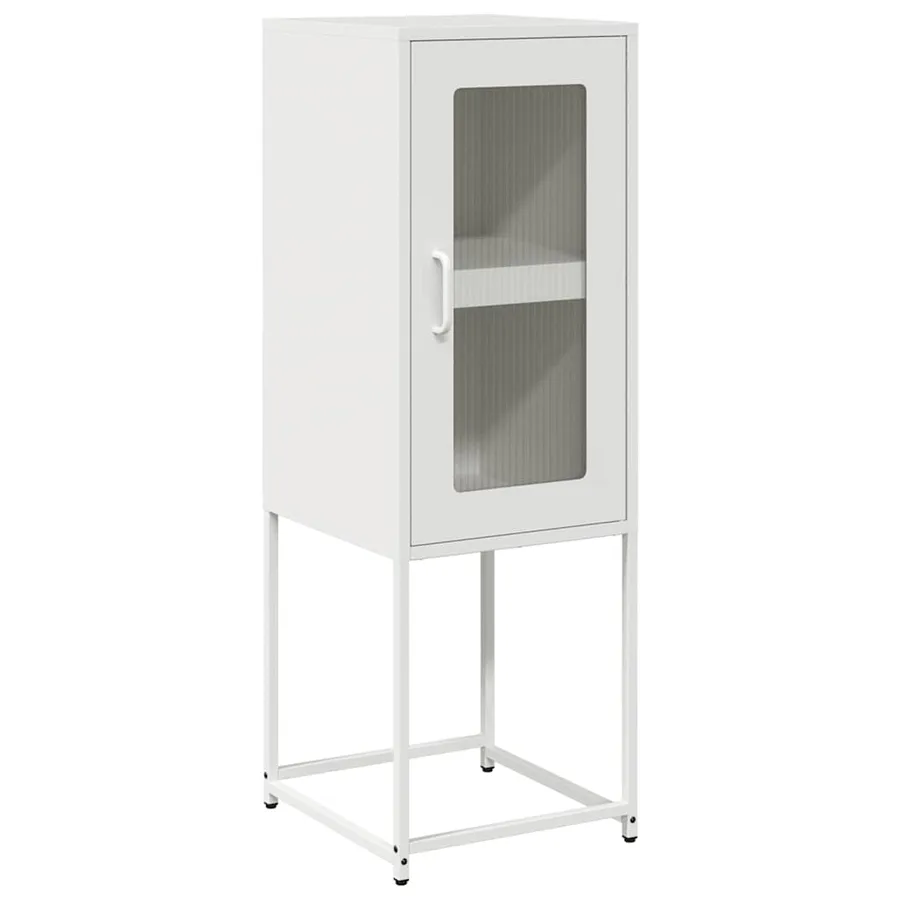Buffet blanc 36x39x107 cm acier laminé à froid - 2