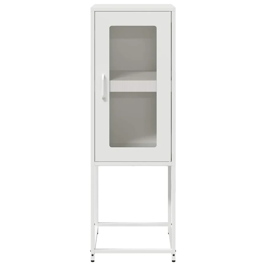 Buffet blanc 36x39x107 cm acier laminé à froid - 5