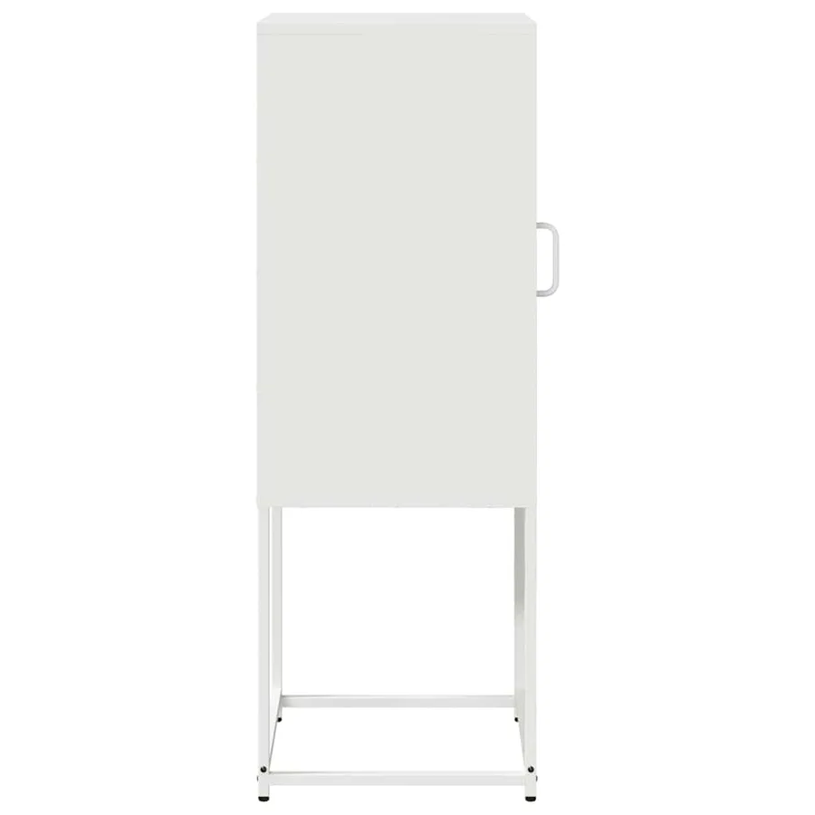 Buffet blanc 36x39x107 cm acier laminé à froid - 6