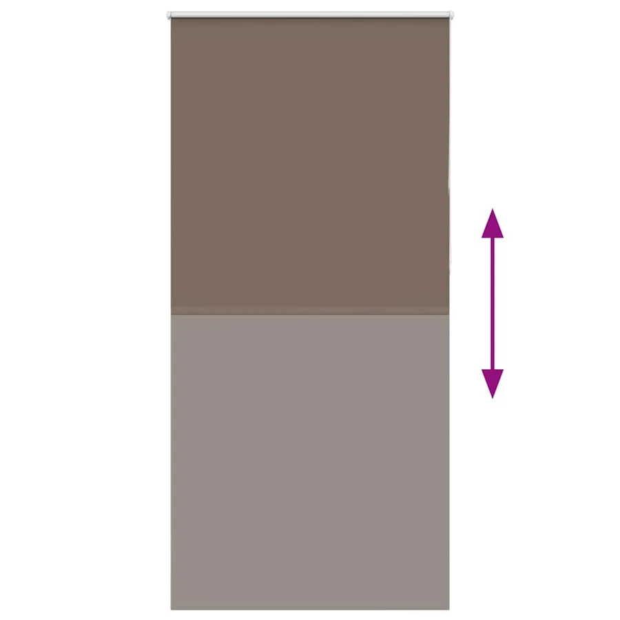 Store enrouleur occultant café 95x210cm largeur du tissu 90,7cm - 5