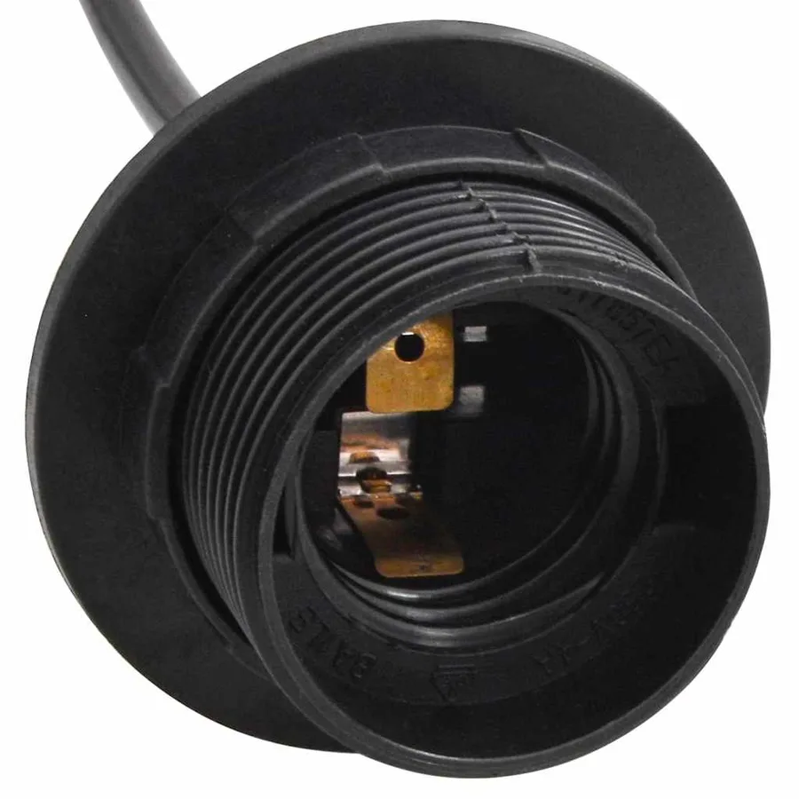 Lampe suspendue avec 6 porte-lampes E27 noir métal - 11