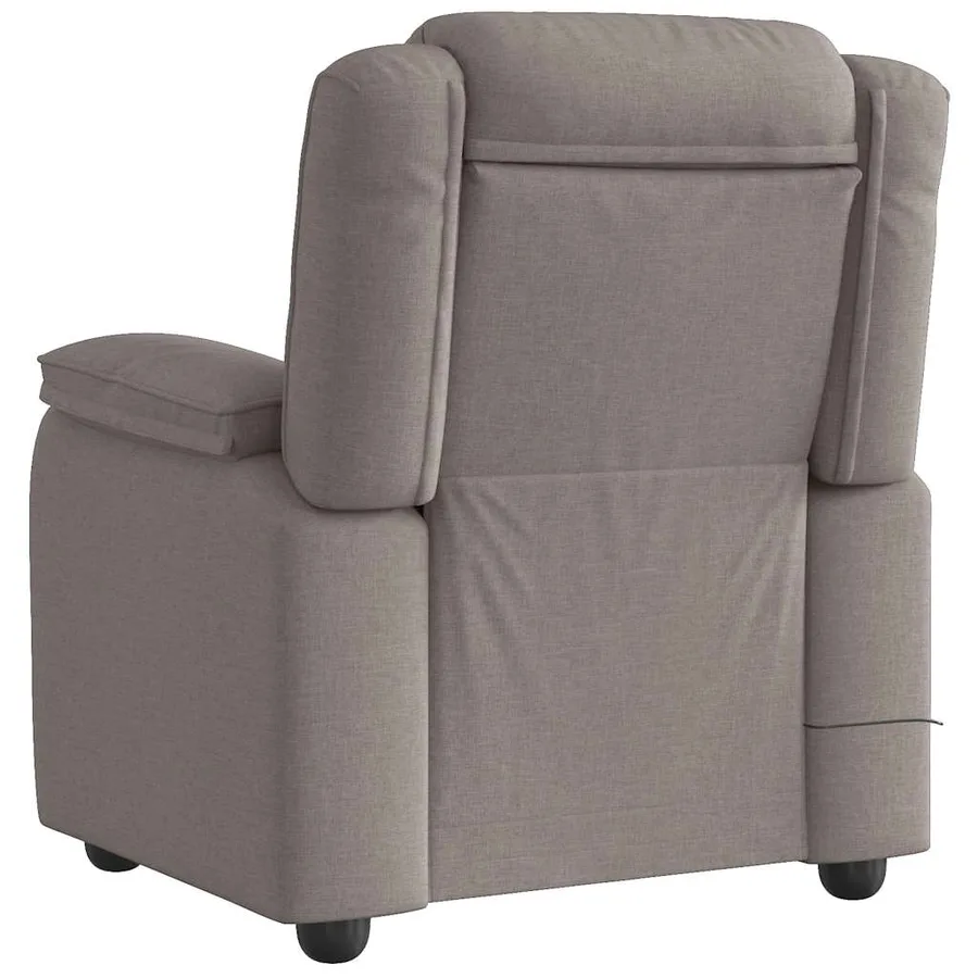 Fauteuil de massage inclinable Taupe Tissu - 5