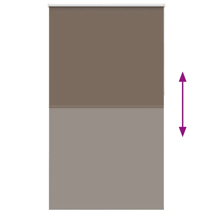 Store enrouleur occultant café 120x230cm largeur du tissu - 5