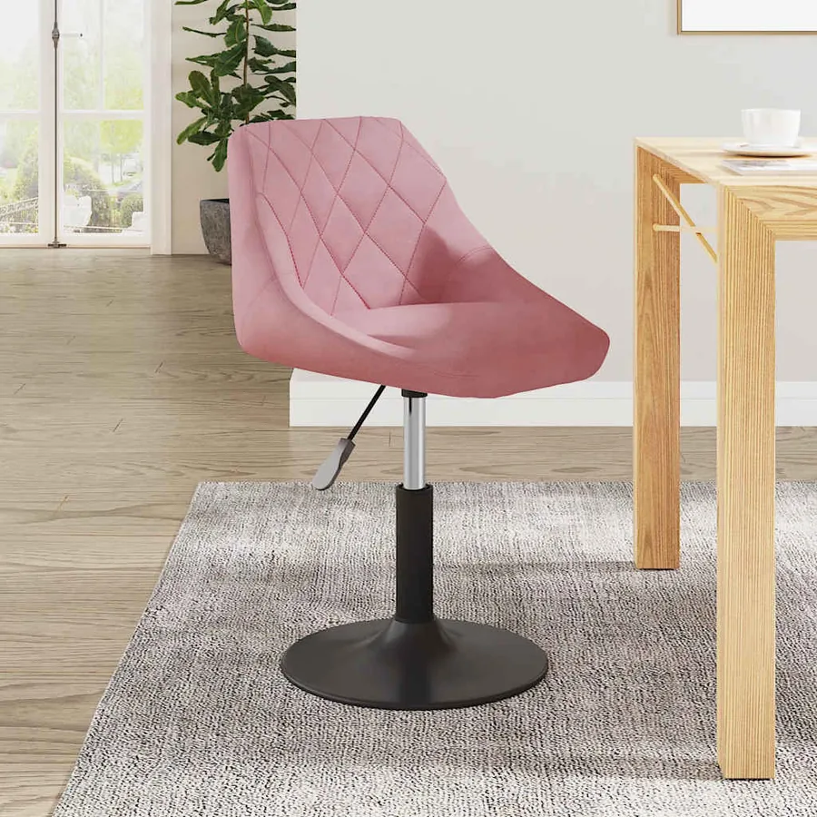 Chaise de salle à manger Rose Velours