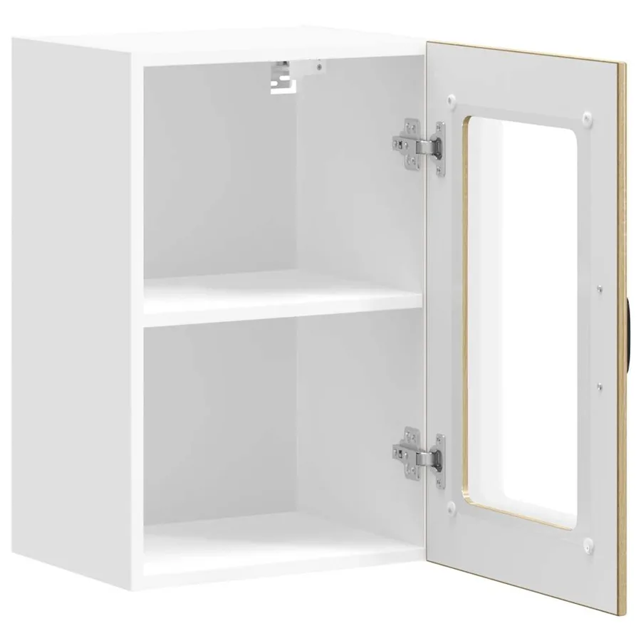 Armoire murale de cuisine et porte en verre Lucca chêne sonoma - 7