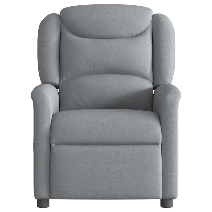 Fauteuil de massage inclinable Gris clair Tissu - 3