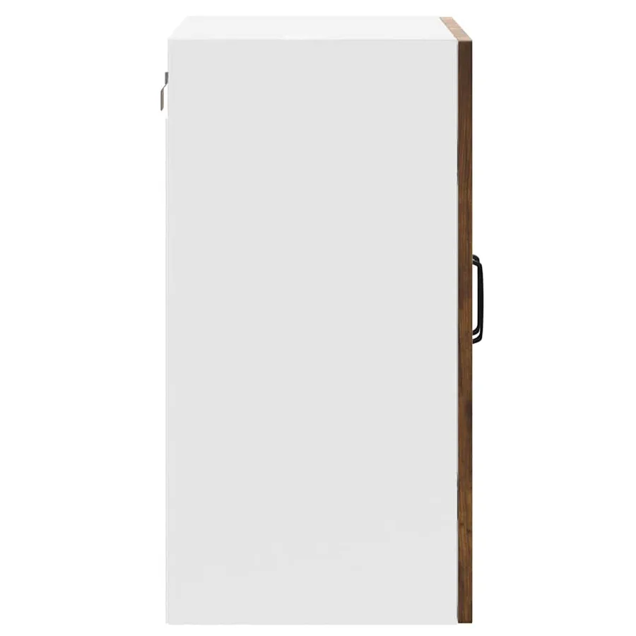 Armoire murale de cuisine avec porte vitrée "Kalmar" Bois d'ingénierie ancien - 8