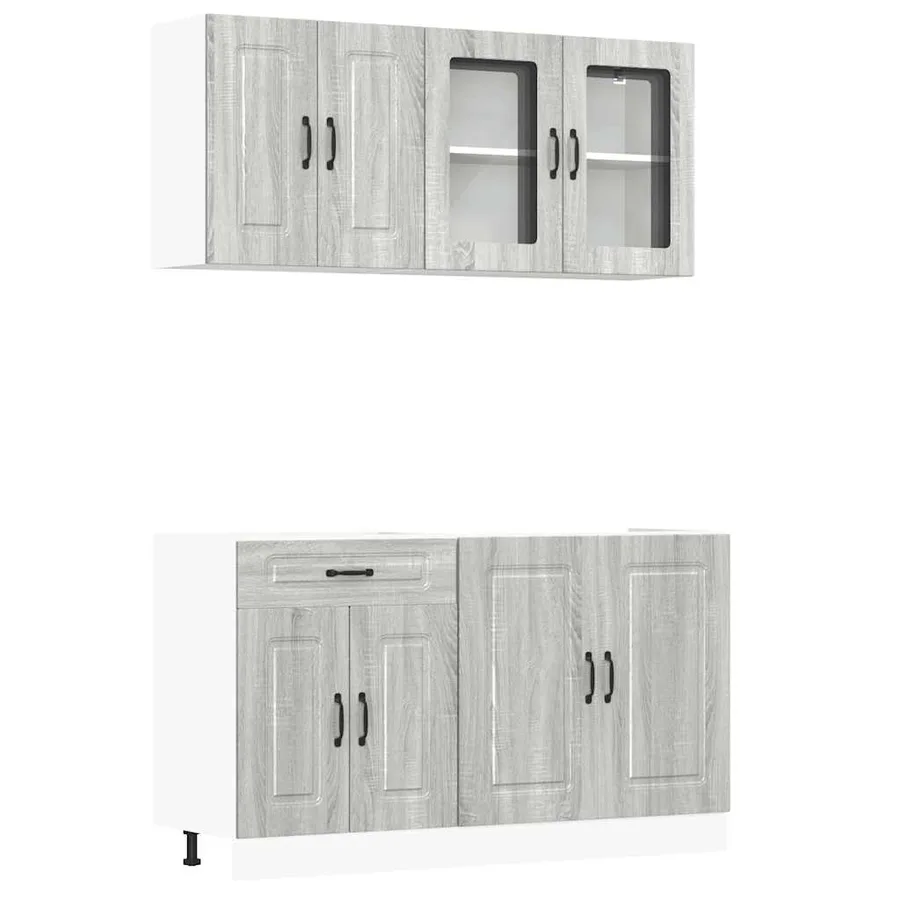 Ensemble d'armoires de cuisine 4 pcs Kalmar bois d'ingénierie - 2