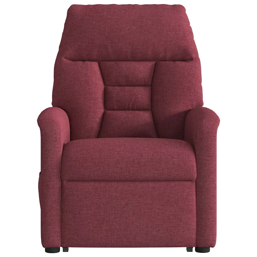 Fauteuil inclinable de massage Rouge bordeaux Tissu - 5