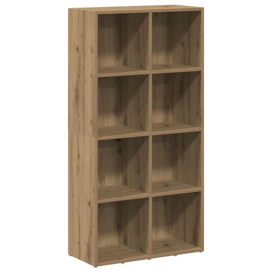 Bibliothèque chêne artisanal 66x30x130 cm bois d'ingénierie - 2