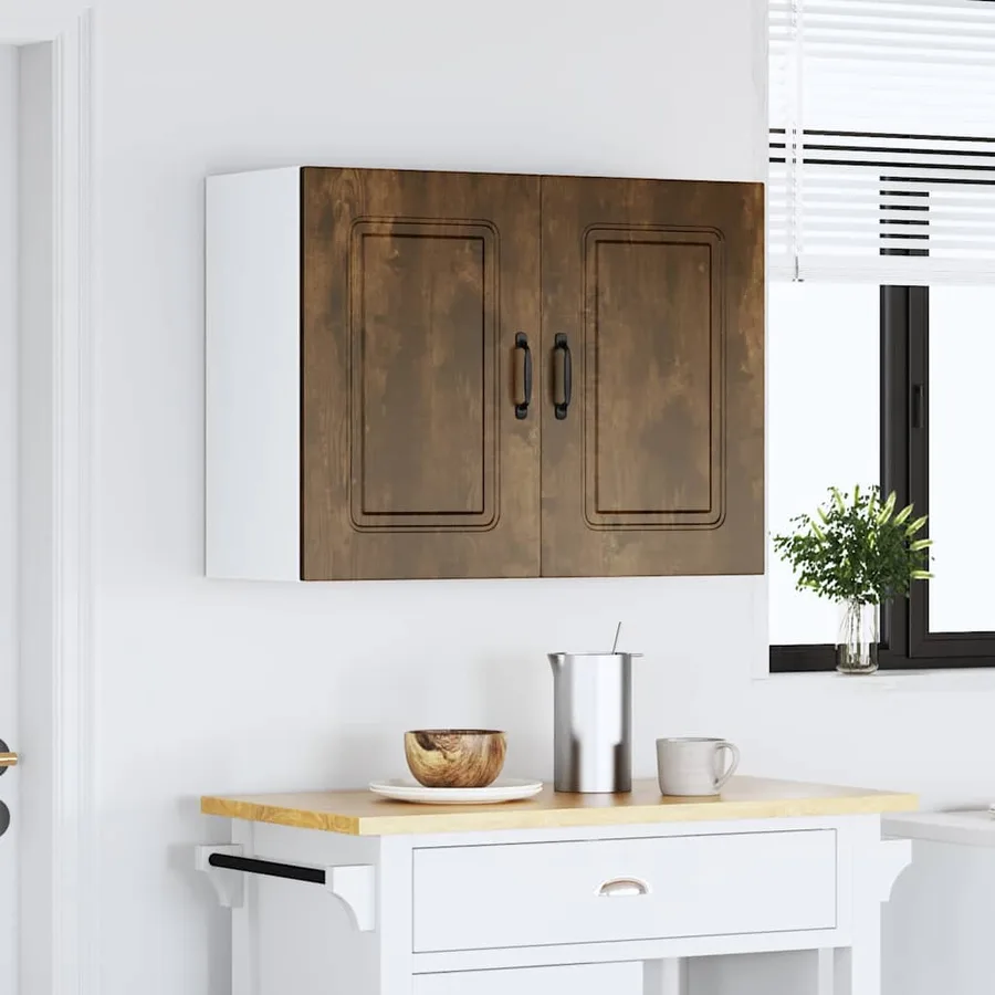 Armoire murale de cuisine Kalmar chêne fumé bois d'ingénierie - 3