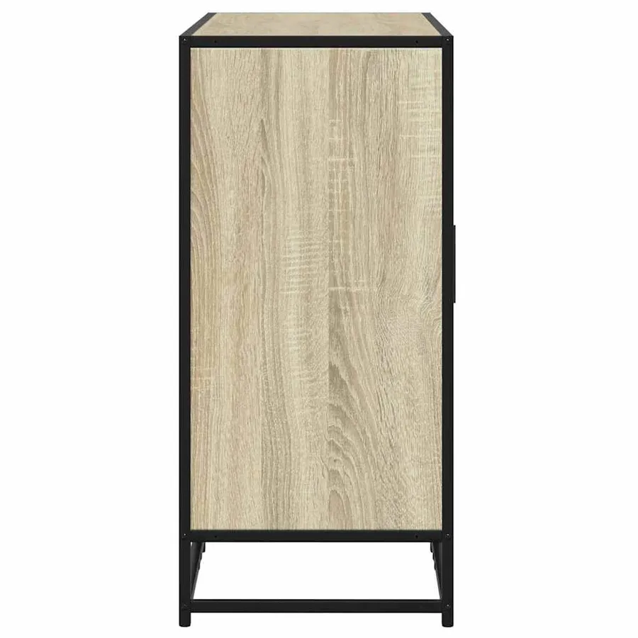 Buffet chêne sonoma 92x35x76 cm bois d'ingénierie - 5