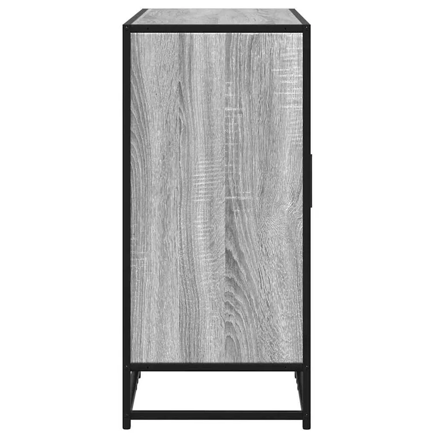 Buffet sonoma gris 92x35x76 cm bois d'ingénierie - 5