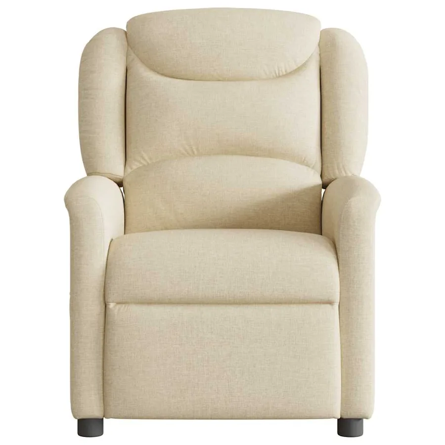 Fauteuil inclinable Crème Tissu - 3