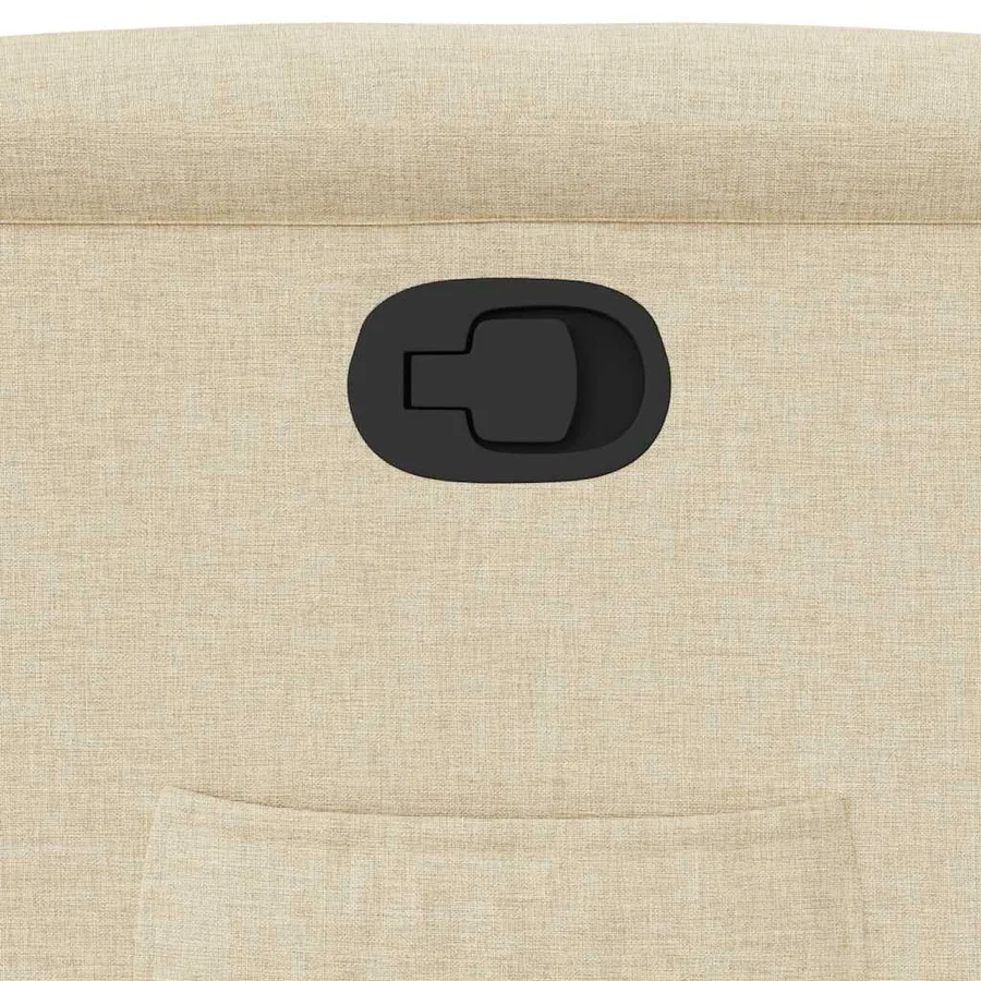 Fauteuil inclinable Crème Tissu - 9