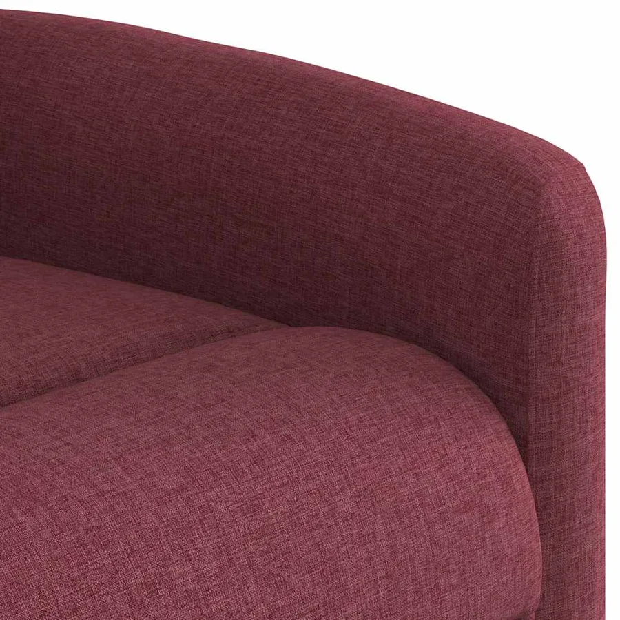 Fauteuil inclinable électrique Rouge bordeaux Tissu - 11