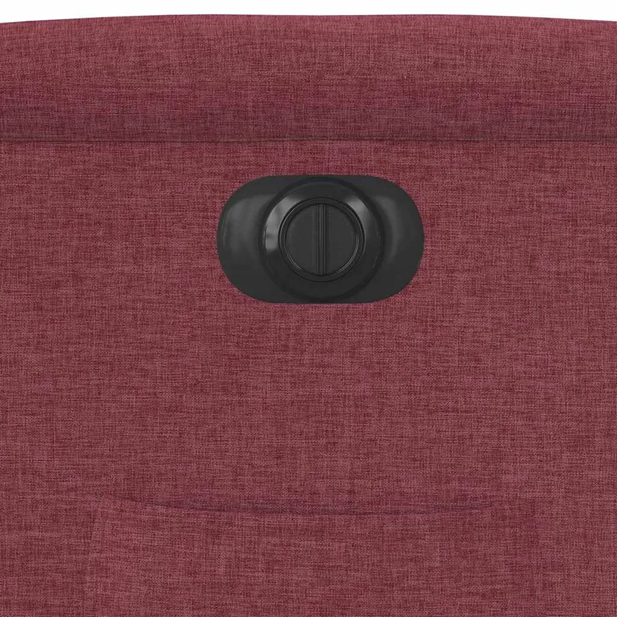 Fauteuil inclinable électrique Rouge bordeaux Tissu - 12