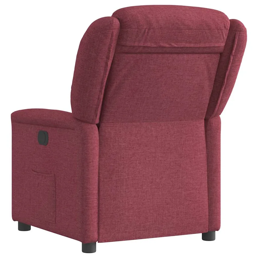 Fauteuil inclinable électrique Rouge bordeaux Tissu - 7