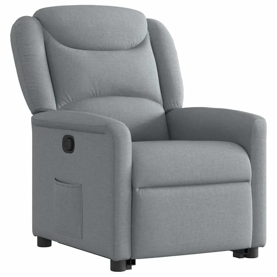 Fauteuil inclinable Gris clair Tissu - 4
