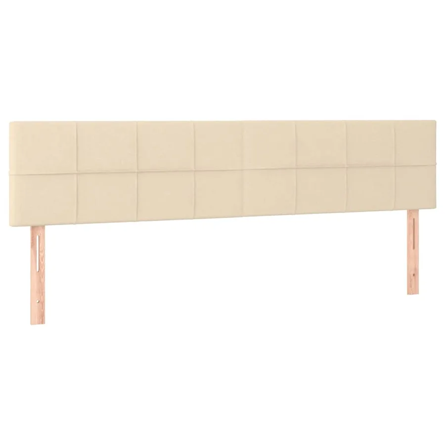 Cadre de lit ottoman avec matelas crème 180x200 cm tissu - 13