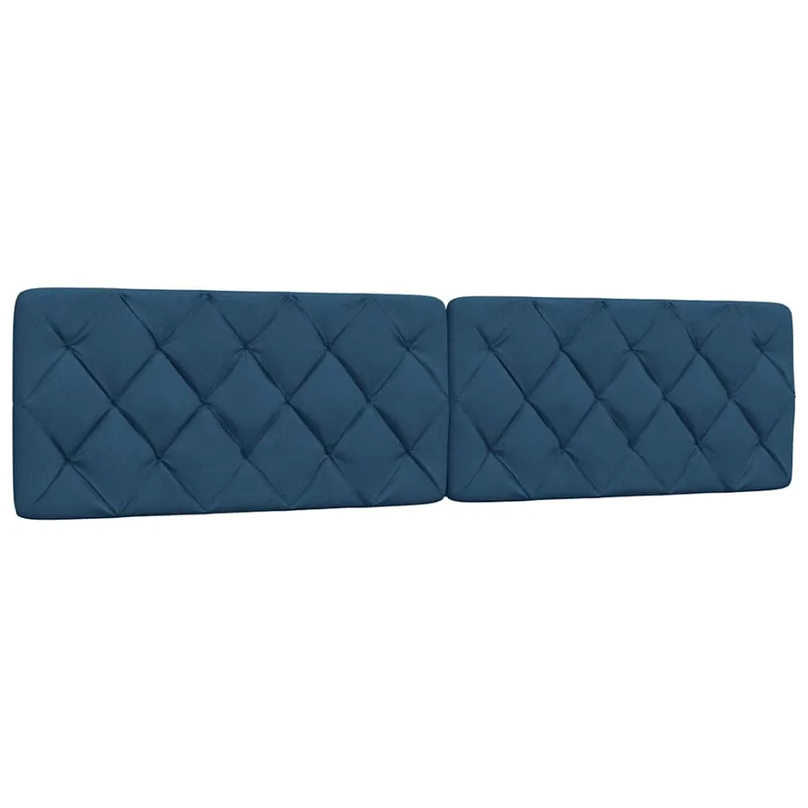 Lit avec matelas bleu 200x200 cm tissu - 9