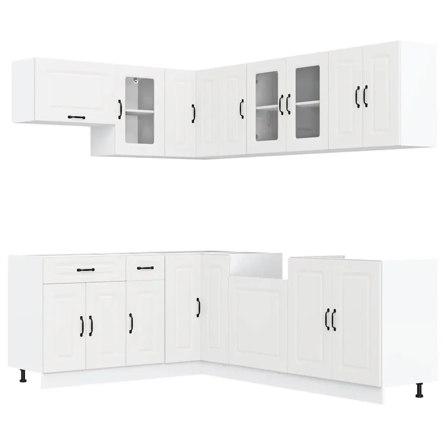 Ensemble d'armoires de cuisine 11 pcs Kalmar bois d'ingénierie - 2