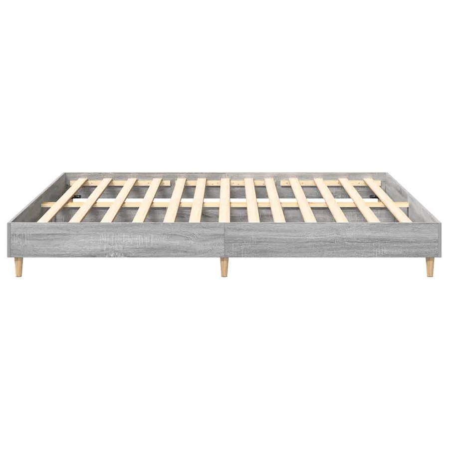Cadre de lit sans matelas sonoma gris 180x200 cm - 6