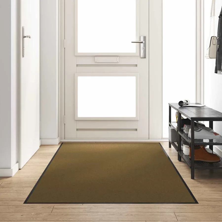 Tapis d'entrée Marron et Noir 120 x 250 cm 100% Polyamide