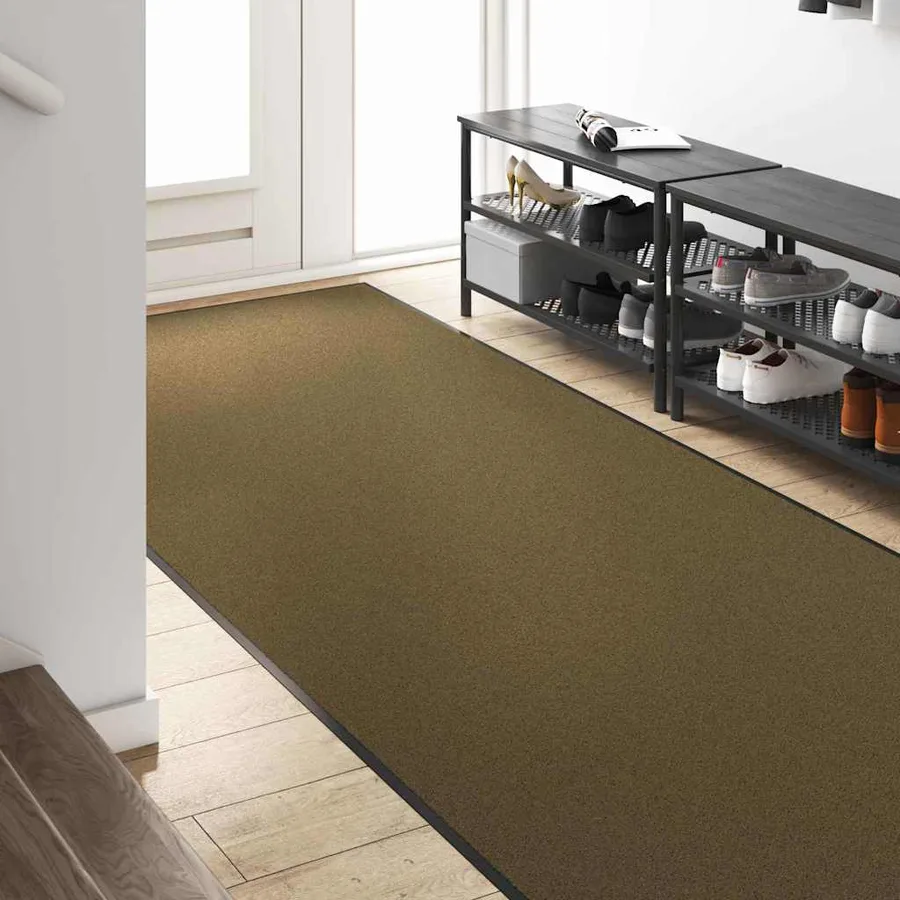 Tapis d'entrée Marron et Noir 120 x 250 cm 100% Polyamide - 3