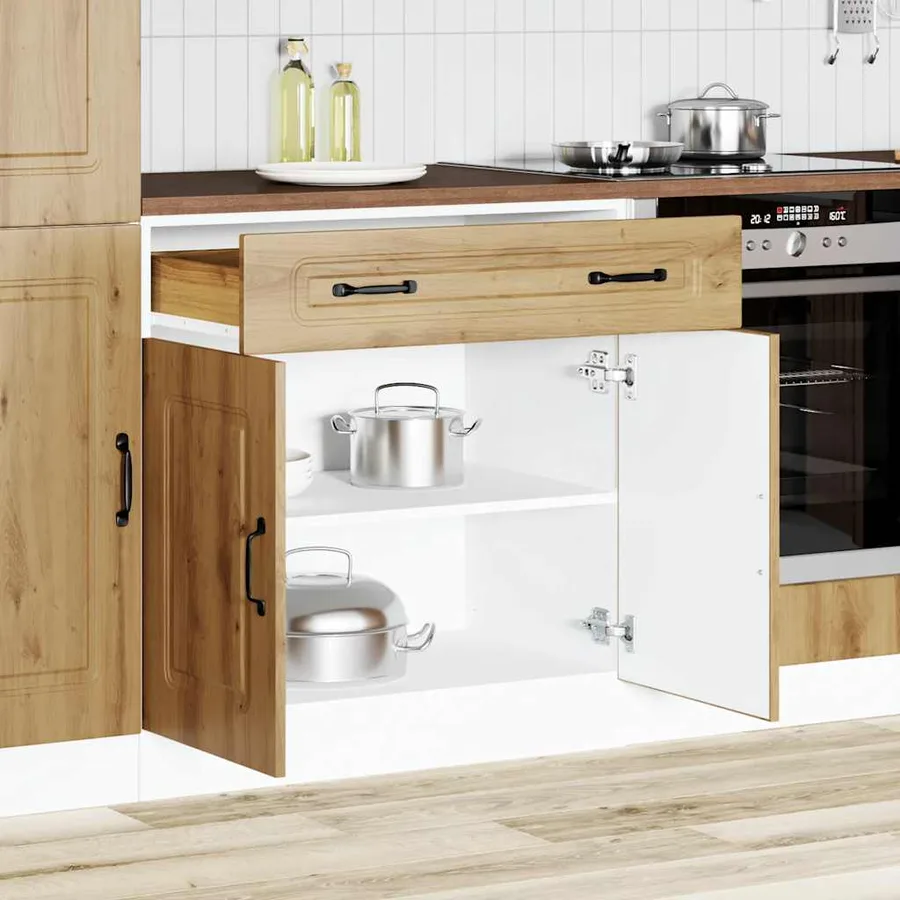 Armoire de cuisine Kalmar chêne artisanal bois d'ingénierie - 3