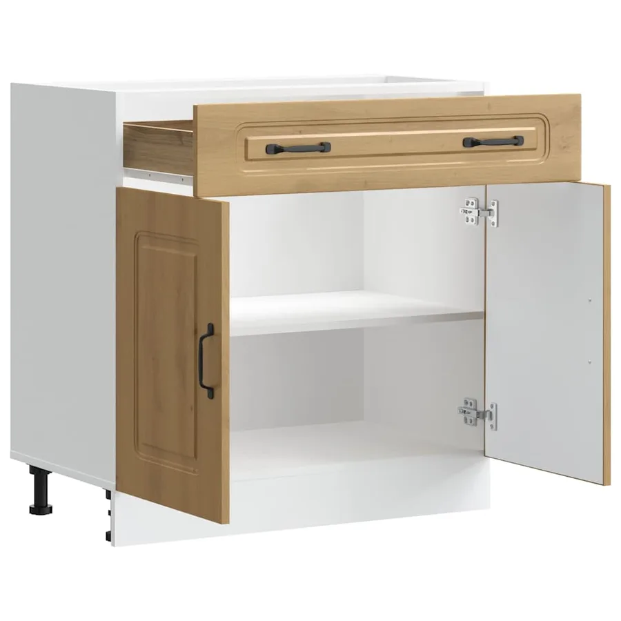 Armoire de cuisine Kalmar chêne artisanal bois d'ingénierie - 5