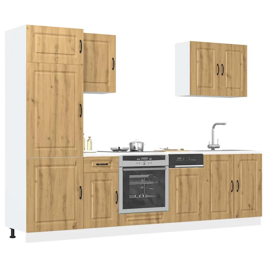 Ensemble d'armoires de cuisine 7 pcs Kalmar bois d'ingénierie