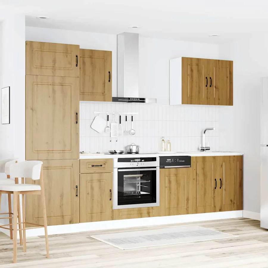 Ensemble d'armoires de cuisine 7 pcs Kalmar bois d'ingénierie - 3