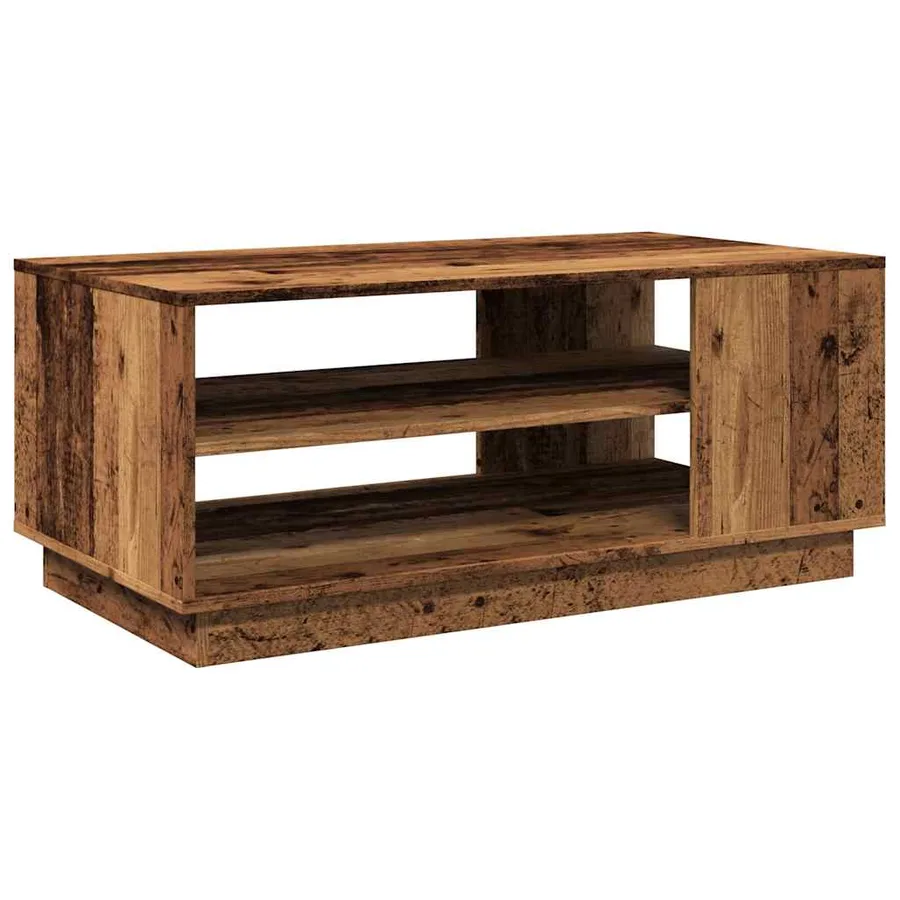 Table basse vieux bois 102x55x43 cm bois d'ingénierie - 2