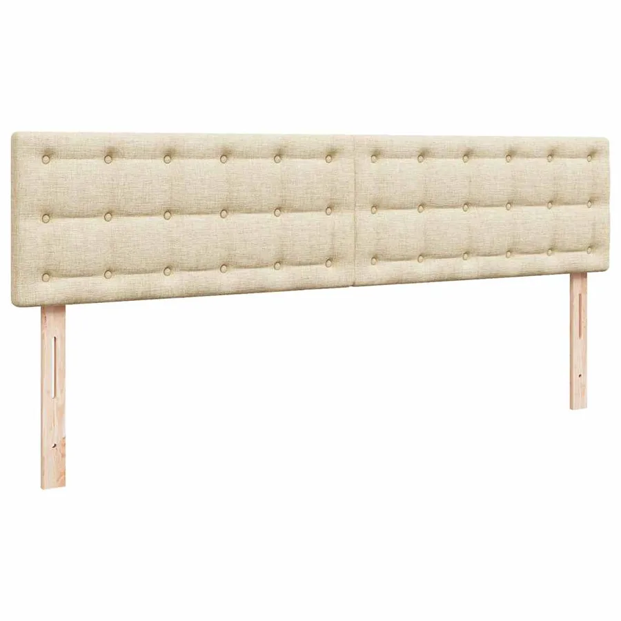 Lit ottoman avec matelas et LED crème 180x200cm tissu - 10