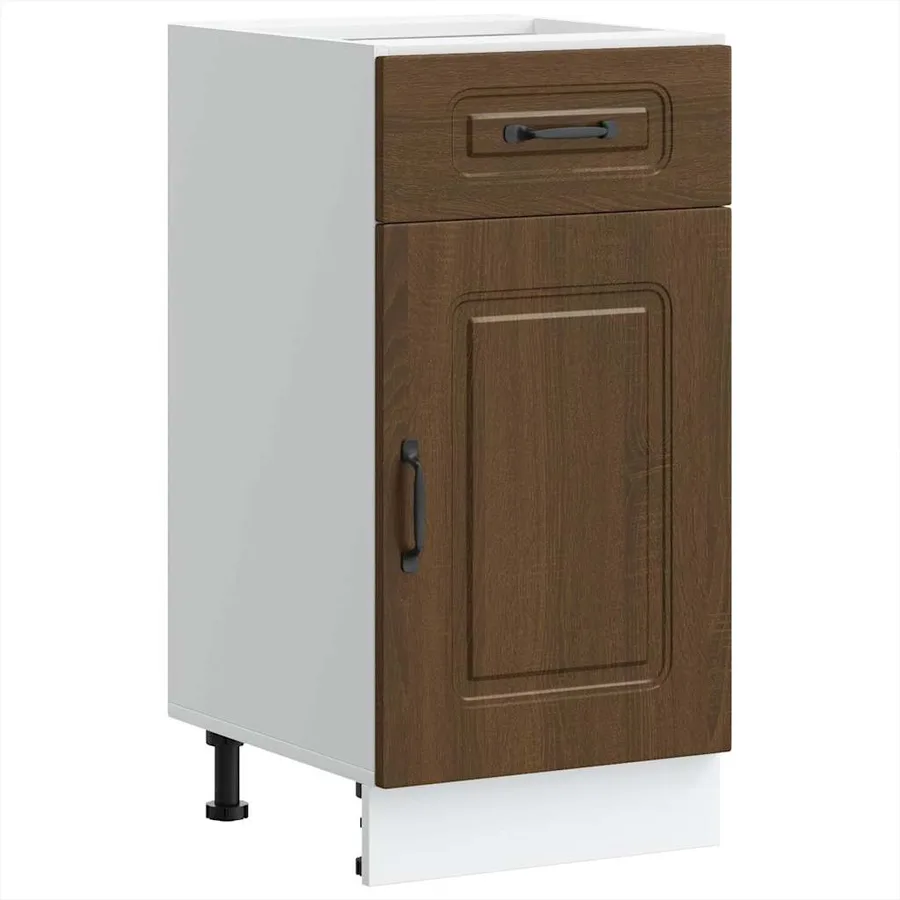 Armoire de cuisine Kalmar chêne marron bois d'ingénierie - 2