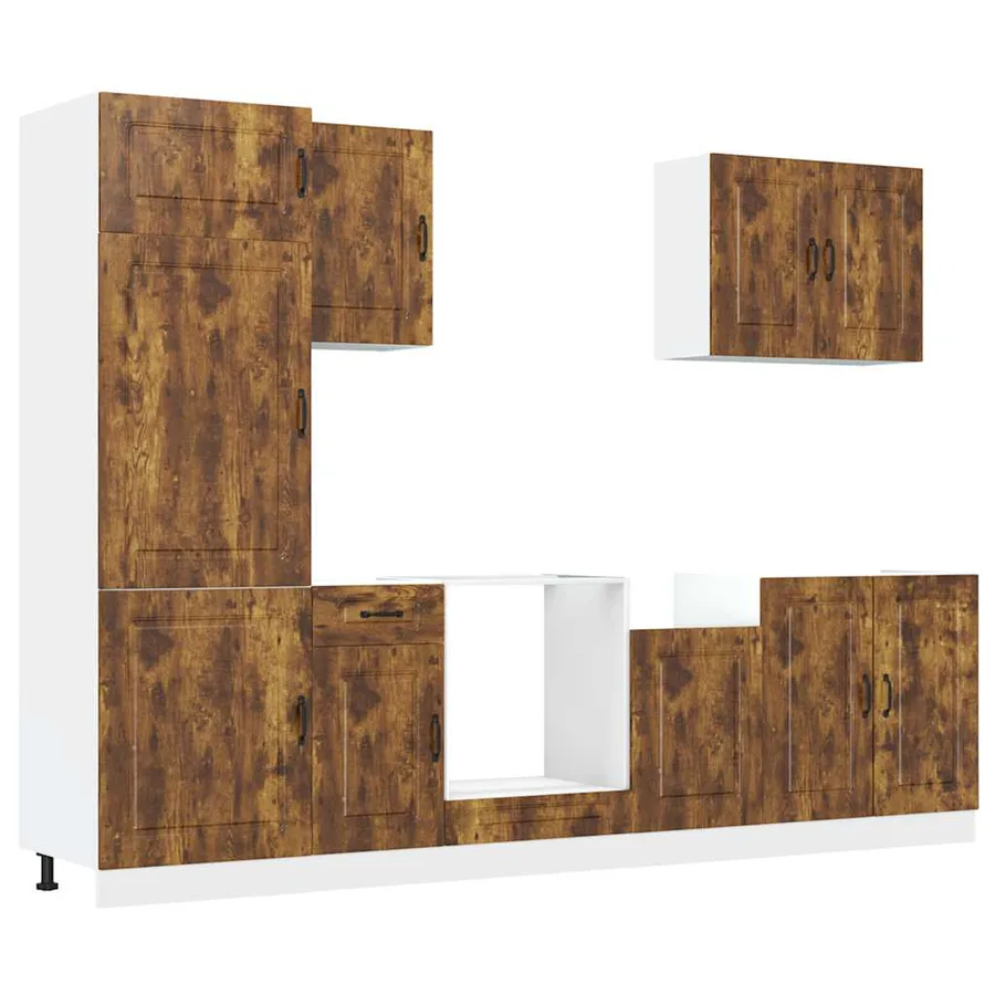 Ensemble d'armoires de cuisine 7 pcs Kalmar bois d'ingénierie - 2