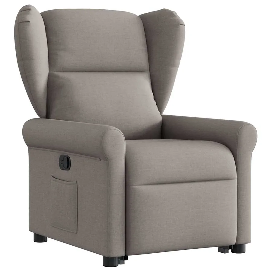 Fauteuil inclinable taupe tissu - 3