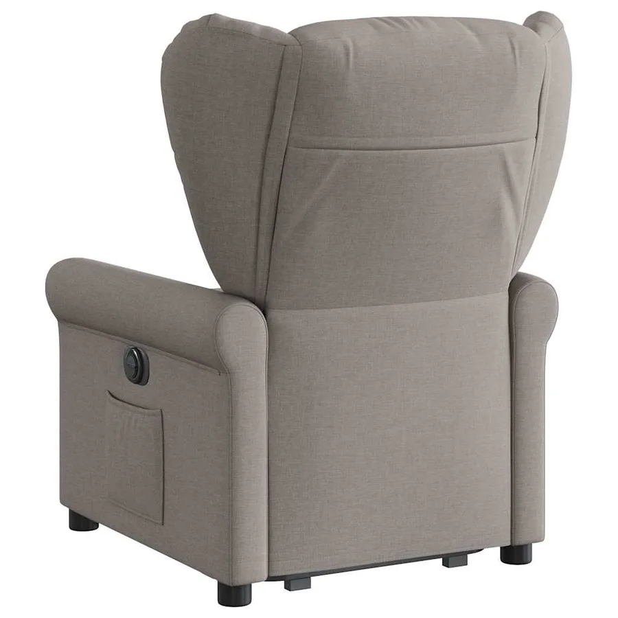 Fauteuil inclinable taupe tissu - 6
