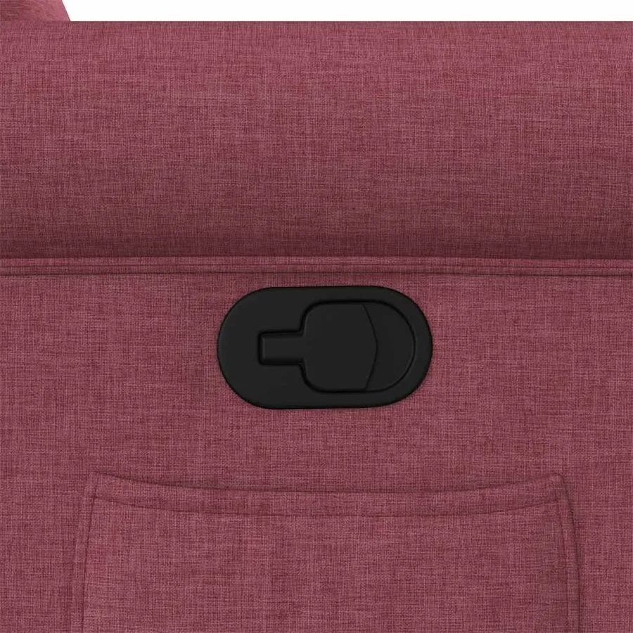 Fauteuil inclinable Rouge bordeaux Tissu - 9