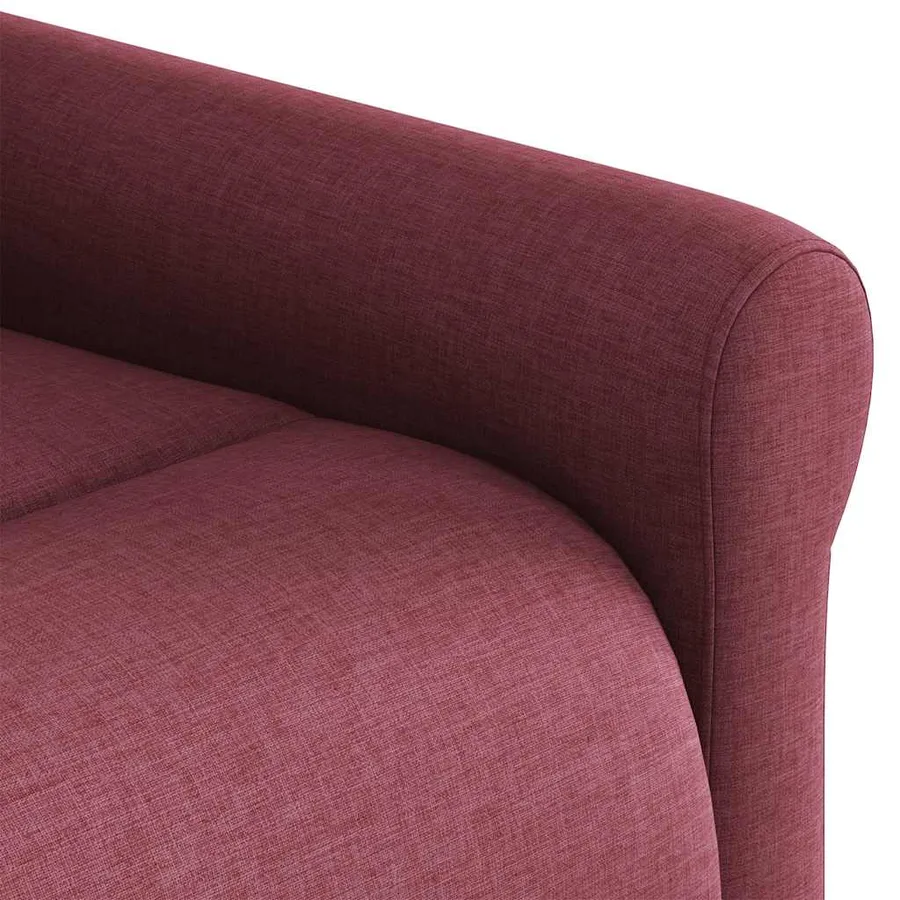 Fauteuil inclinable électrique Rouge bordeaux Tissu - 11