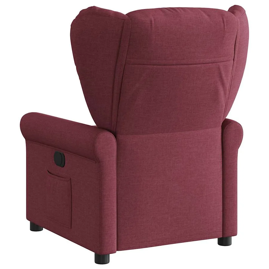 Fauteuil inclinable électrique Rouge bordeaux Tissu - 6