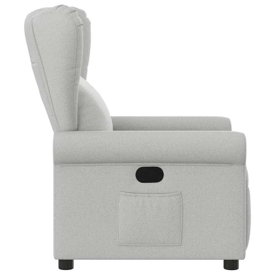 Fauteuil inclinable gris nuage tissu - 4