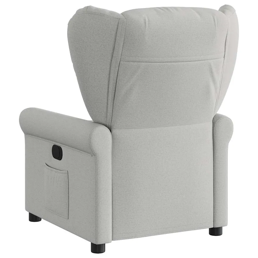 Fauteuil inclinable gris nuage tissu - 5
