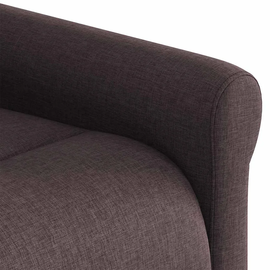 Fauteuil de massage inclinable Marron foncé Tissu - 10