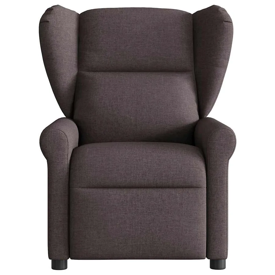 Fauteuil de massage inclinable Marron foncé Tissu - 3
