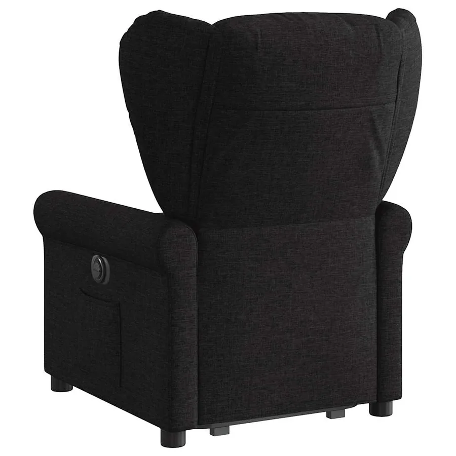 Fauteuil inclinable noir tissu - 6