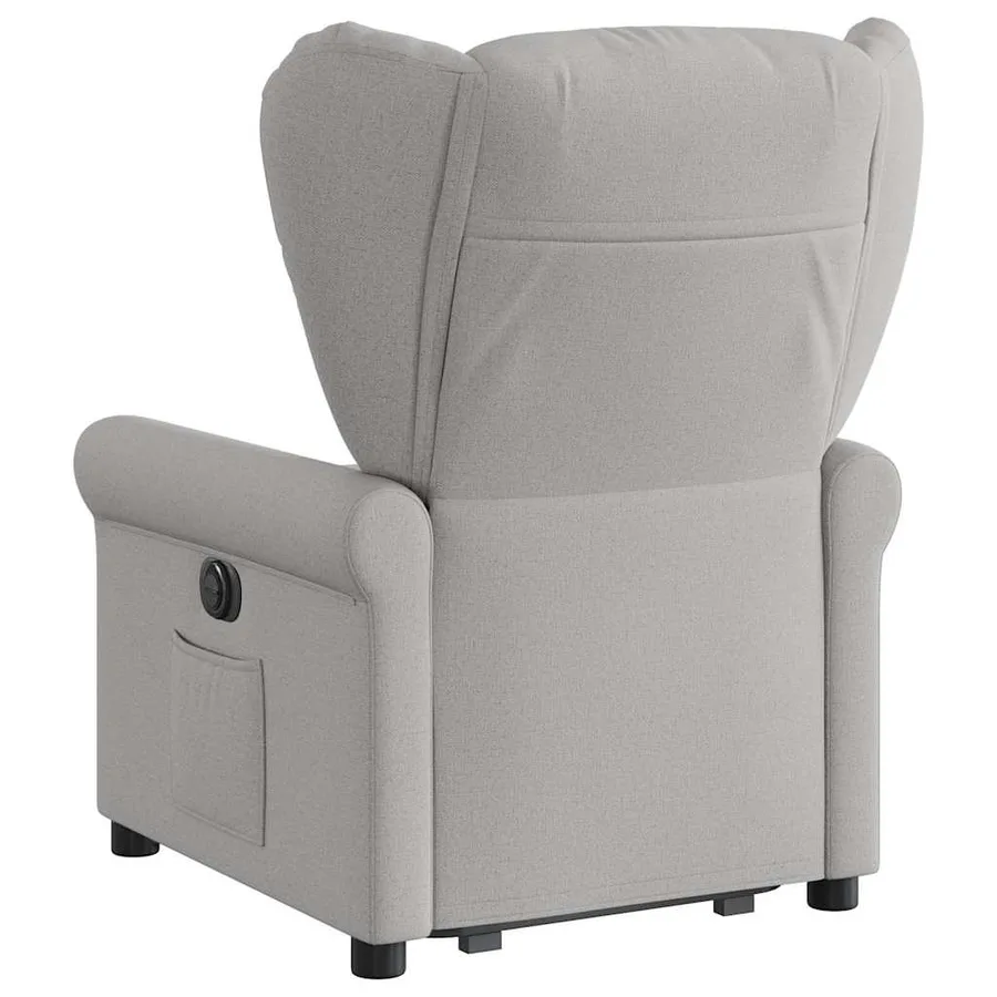 Fauteuil inclinable gris nuage tissu - 6